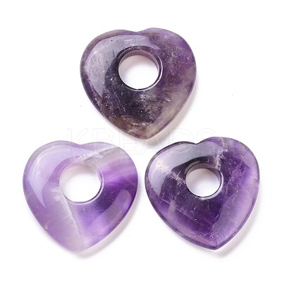 Natural Amethyst Pendants G-F708-04E-1