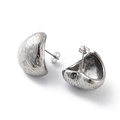 Non-Tarnish 304 Stainless Steel Stud Earrings for Women EJEW-D095-02P-1