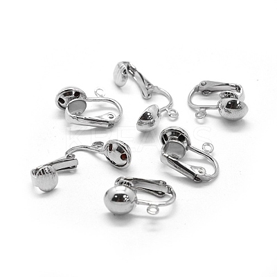 Iron Clip-on Earrings Findings LS-IFIN-L032-01P-1