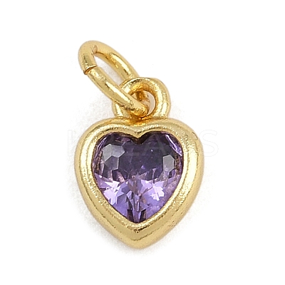 Brass with Cubic Zirconia Pendants KK-A269-67A-G-1