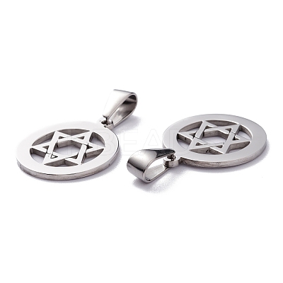 Non-Tarnish 304 Stainless Steel Pendants STAS-J036-145P-1