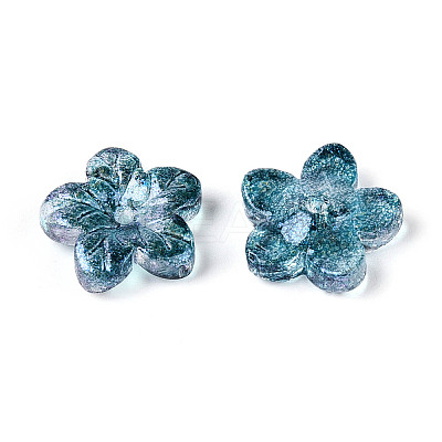 Baking Paint Transparent Glass Beads DGLA-N014-08A-09-1