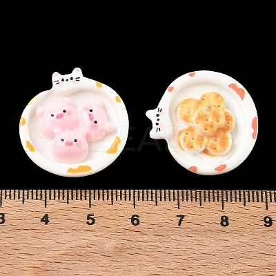 Opaque Resin Cabochons CRES-A063-01-1