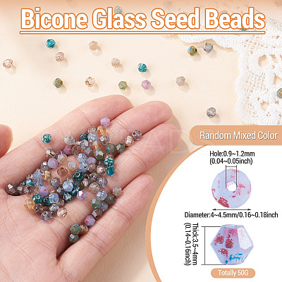 Picasso Baking Paint Glass Seed Beads SEED-TA0001-62N-1