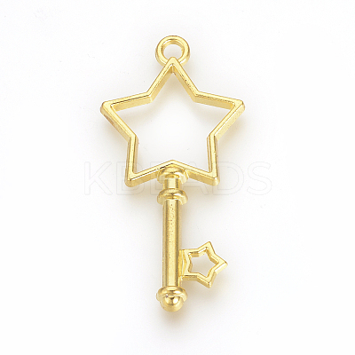 Tibetan Style Alloy Open Back Bezel Pendants LS-X-TIBE-S308-02G-1