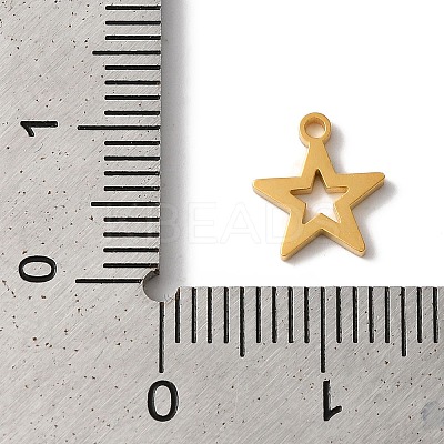 PVD Vacuum Plating 304 Stainless Steel Charms STAS-L081-030G-1