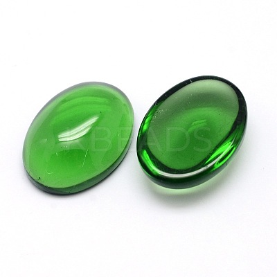 K9 Glass Cabochons Oval Flat Back Cabochons GGLA-L002A-04-1