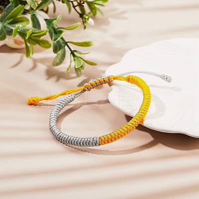 Nylon Threads Braided Bracelet BJEW-SW00058-1-1