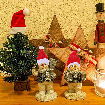 14Pcs 14 Styles Christmas Velvet Wine Bottle Cover Decoration AJEW-CA0004-47-1
