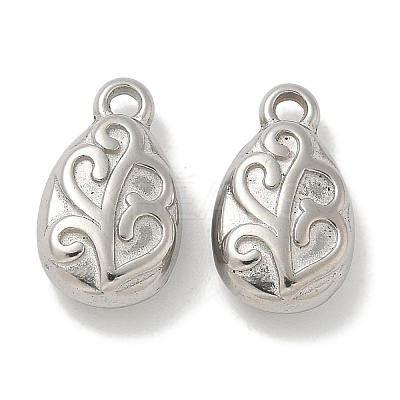 Anti-Tarnish 304 Stainless Steel Charms STAS-Q334-02P-1