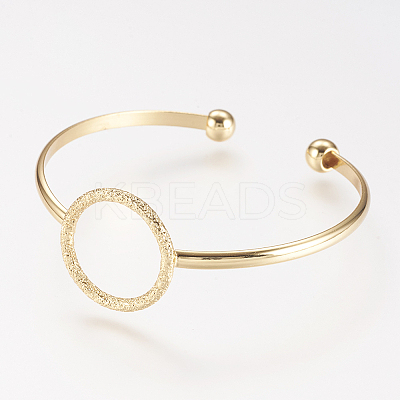 Brass Cuff Bangle LS-BJEW-P168-F09-1