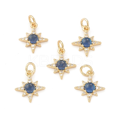 Eco-Friendly Brass Micro Pave Cubic Zirconia Charms X-KK-I698-28G-1