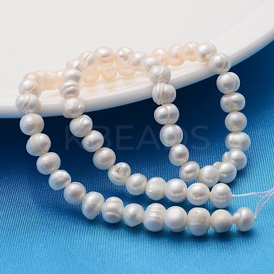 Natural Cultured Freshwater Pearl Beads Strands X-A23WT011-1