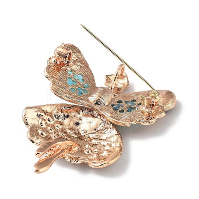 Alloy Pave Rhinestone Brooch JEWB-M035-08KCG-01-1
