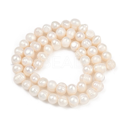Natural Cultured Freshwater Pearl Beads Strands PEAR-I007-07Y-08A-1