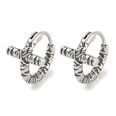 316 Surgical Stainless Steel Hoop Earrings EJEW-D096-14I-AS-1
