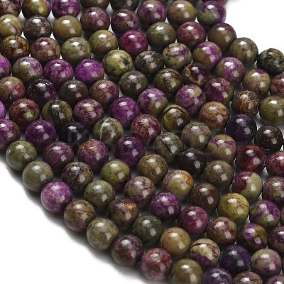 Natural Atlantisite Stichtite Beads Strands G-Z110-C06-4mm-1