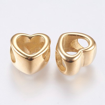 304 Stainless Steel European Beads STAS-I069-15G-1