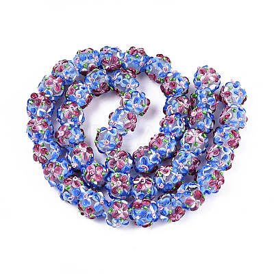 Handmade Lampwork Beads Strands LAMP-N021-015A-14-1
