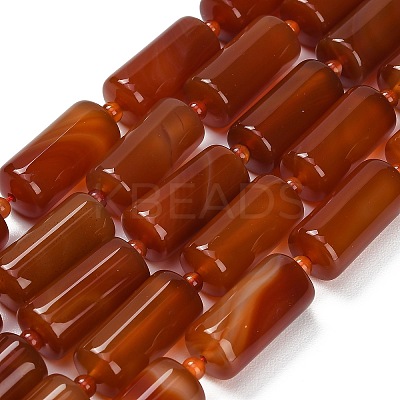 Natural Red Agate Beads Strands G-B178-I02-01-1