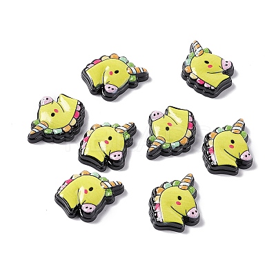 Opaque Resin Cabochons LS-RESI-C027-05C-1