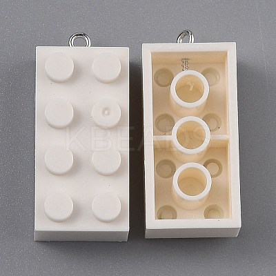 Opaque Acrylic Pendants MACR-B0001-02O-1