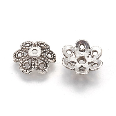 Tibetan Style Alloy Bead Caps LF10883Y-NF-1