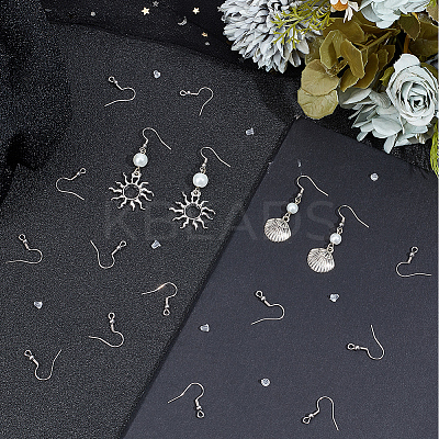 200Pcs 316 Surgical Stainless Steel Earring Hooks DIY-SC0024-18-1