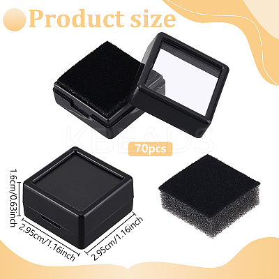 70Pcs ABS Plastic Jewelry Gift Boxes CON-WH0088-88B-02-1