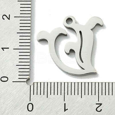 Non-Tarnish 201 Stainless Steel Pendants STAS-B055-01P-V-1