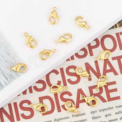 Brass Lobster Claw Clasps KK-902-G-1