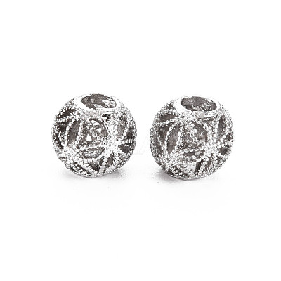 Rack Plating Alloy European Beads MPDL-N039-119P-1