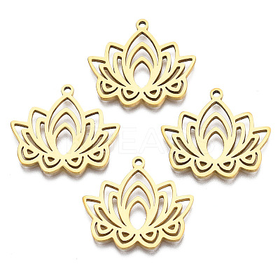 Ion Plating(IP) 201 Stainless Steel Pendants X-STAS-N098-053LG-1