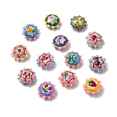 Baking Paint Glass Enamel Beads LAMP-K039-34A-1
