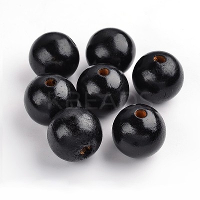 Natural Wood Beads TB30MMY-2-1