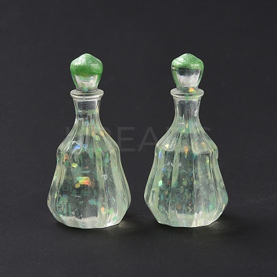 Dummy Bottle Transparent Resin Cabochon RESI-E025-06A-1
