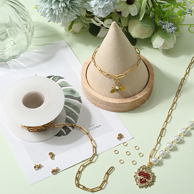 DIY Chain Bracelet Necklace Making Kit CHS-SC0001-03G-1