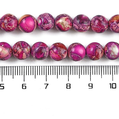 Natural Imperial Jasper Beads Strands G-I122-8mm-29-1
