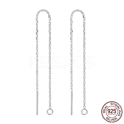 925 Sterling Silver Ear Stud Findings STER-I014-04S-1