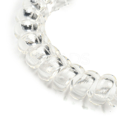 Summer Fish Resin Telephone Line Wire Elastic Hair Ties AJEW-U004-02C-1