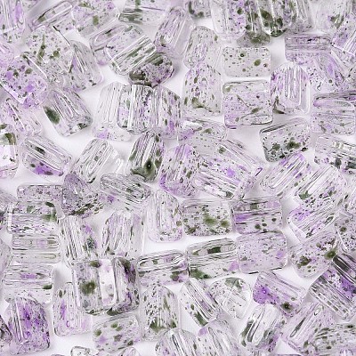 Transparent Spray Painted Glass Seed Beads SEED-L011-10A-20-1