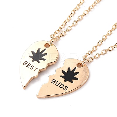 BEST BUDS Alloy Pendant Necklaces NJEW-K124-03B-G-1