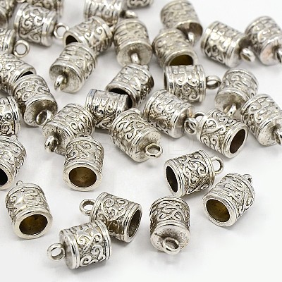 Tibetan Style Cord Ends TIBEP-LF10887YKG-AS-FF-1