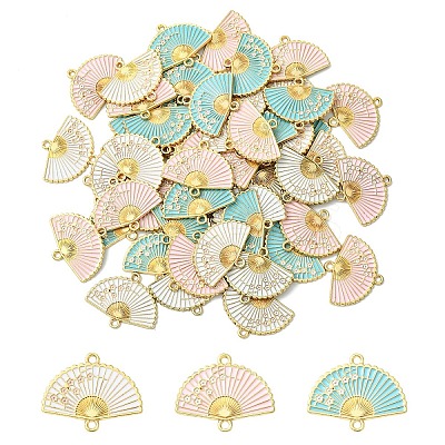 15Pcs 3 Colors Alloy Enamel Links Connectors ENAM-YW0006-19-1