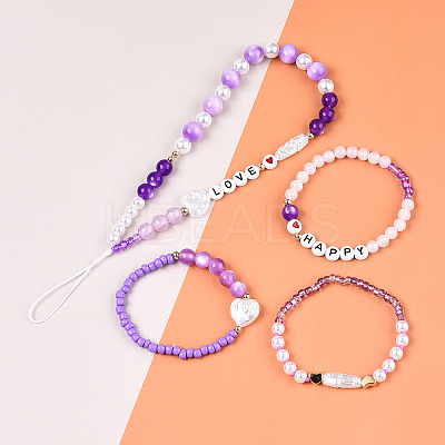 DIY 24 Style Acrylic & ABS Beads Jewelry Making Finding Kit DIY-NB0012-02B-1