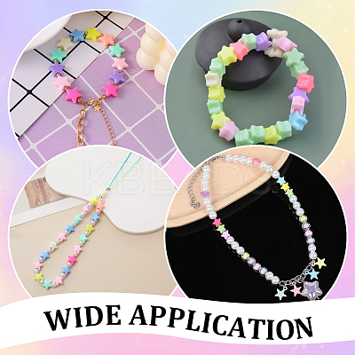 1000Pcs Opaque Acrylic Beads MACR-ME0001-02-1