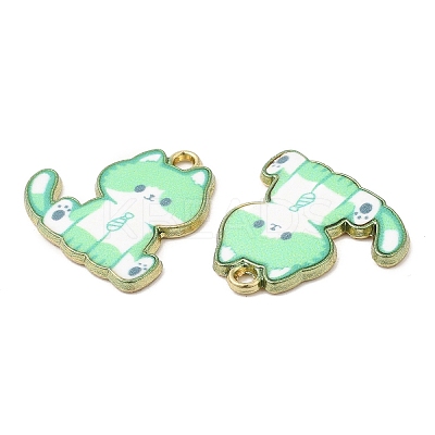 Alloy Enamel Pendants FIND-C037-20G-01-1