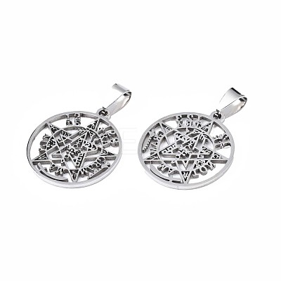 Non-Tarnish Religion 201 Stainless Steel Pendants STAS-N095-080-1