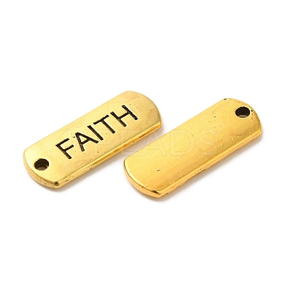 Tibetan Style Alloy Rectangle with Word Faith Pendants LS-TIBEP-Q043-058AG-RS-1