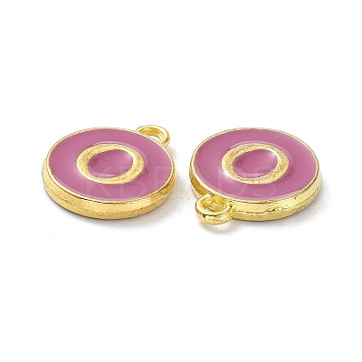 Golden Plated Alloy Enamel Charms ENAM-XCP0001-13O-1